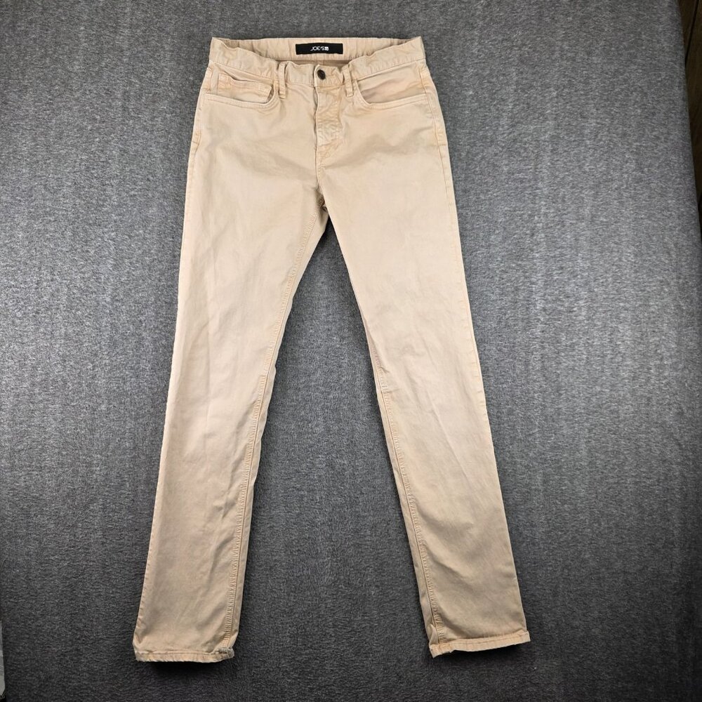 JOE'S Pants Mens 31x34 Beige Chino Slim Skinny Stretch Cotton Spandex Casual